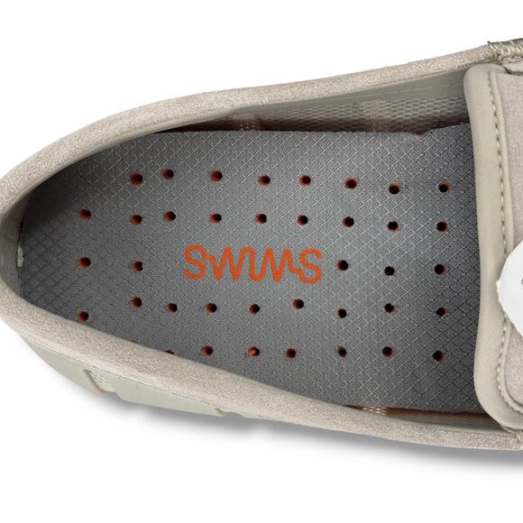 Swims Lux Driver Penny Loafer Shoes in Mist Men'ns Size 8 Suede Slip On Comfort - Picture 6 of 8